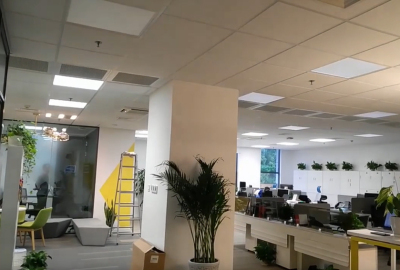 星派克自组网办公室照明实拍视频