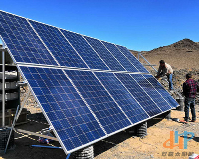 新疆吉木乃县道卡口监控11号点位3.5KW太阳能供电