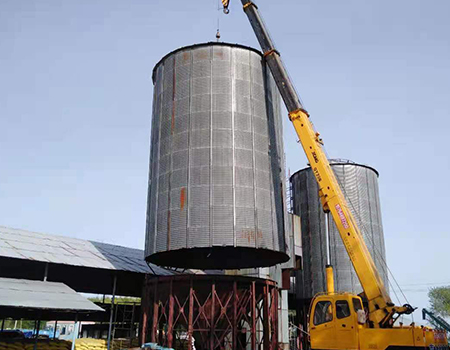 黑龙江852农场300吨钢板仓拆除
