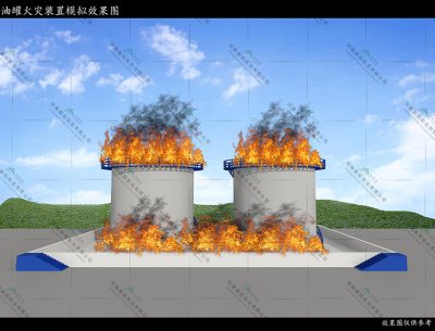 油罐火灾装置模拟效果图