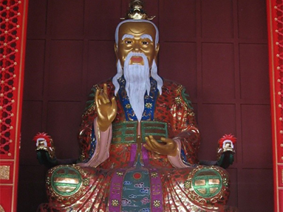 山东蓬莱三仙山雕塑及神龛