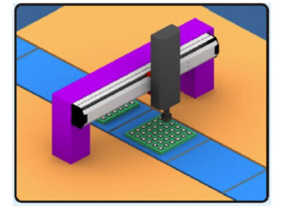 直線滑臺模組應用于IC打印